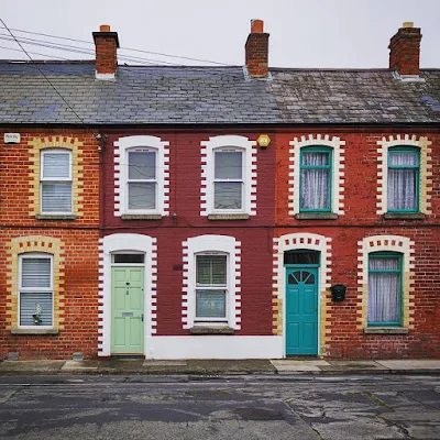 One day in Dublin City Itinerary: Home with ornate brickwork behind Barrow St. in the Dublin Docklands