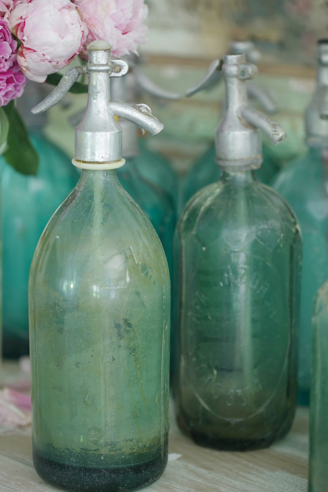 Collecting Pretty little vintage seltzer bottles FRENCH COUNTRY COTTAGE
