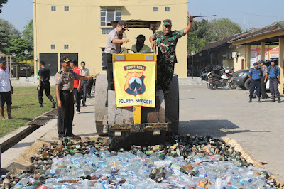 MIRAS HASIL OPERASI PEKAT DI MUSNAHKAN