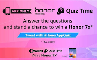 amazon honor 7x quiz time answer