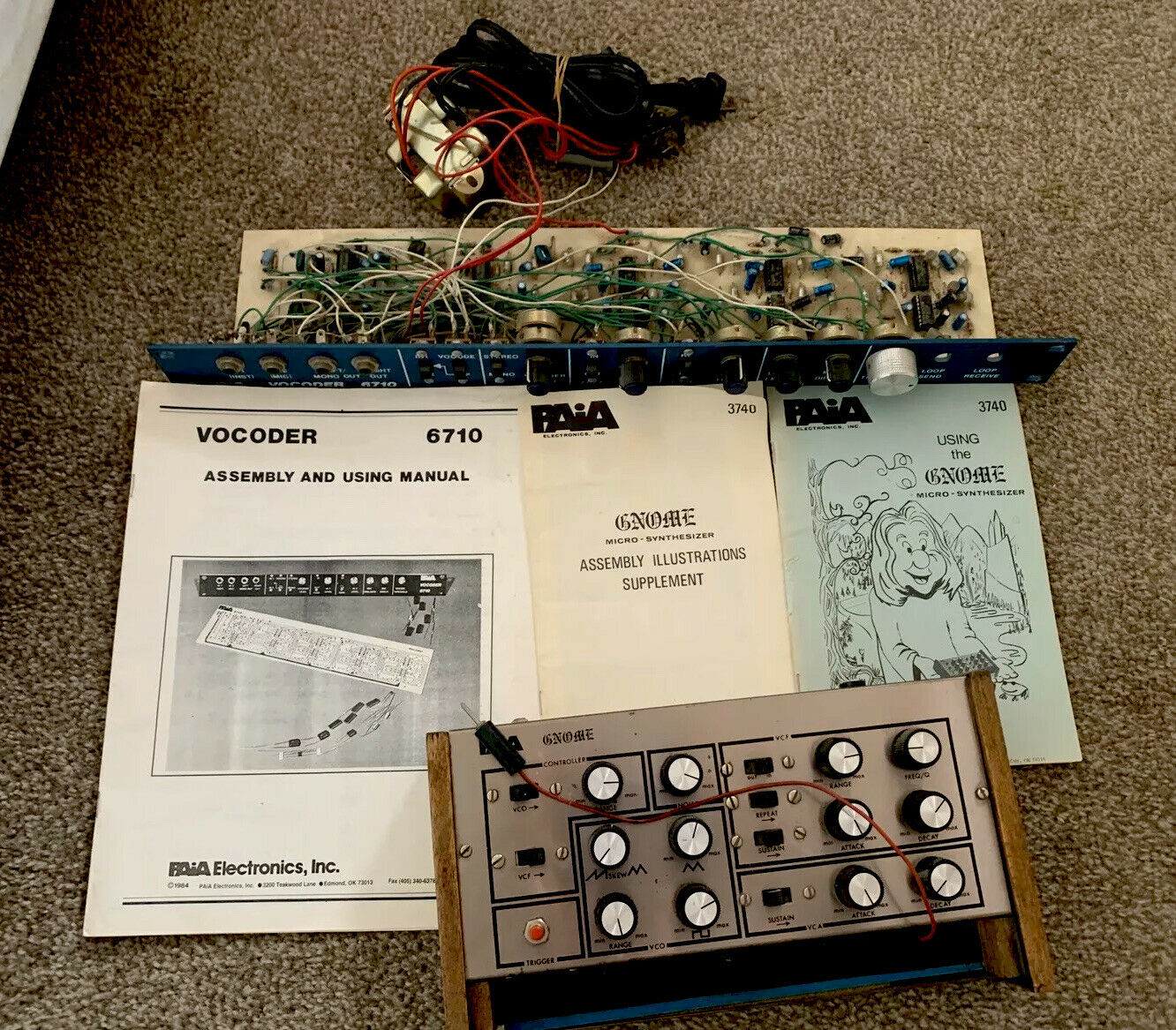 MATRIXSYNTH: VIntage PAIA Gnome Touch Synthesizer & PAIA Vocoder 6710 w ...
