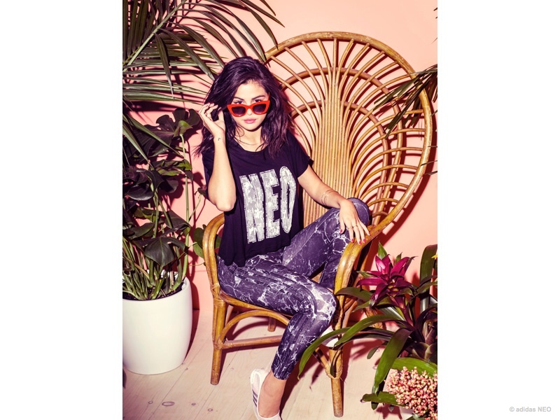 Selena Gomez is casual chic for the Adidas Neo Summer 2015 Campaign