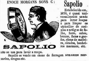 Anúncio de 1891 mostrava como fazer a panela brilhar como espelho.