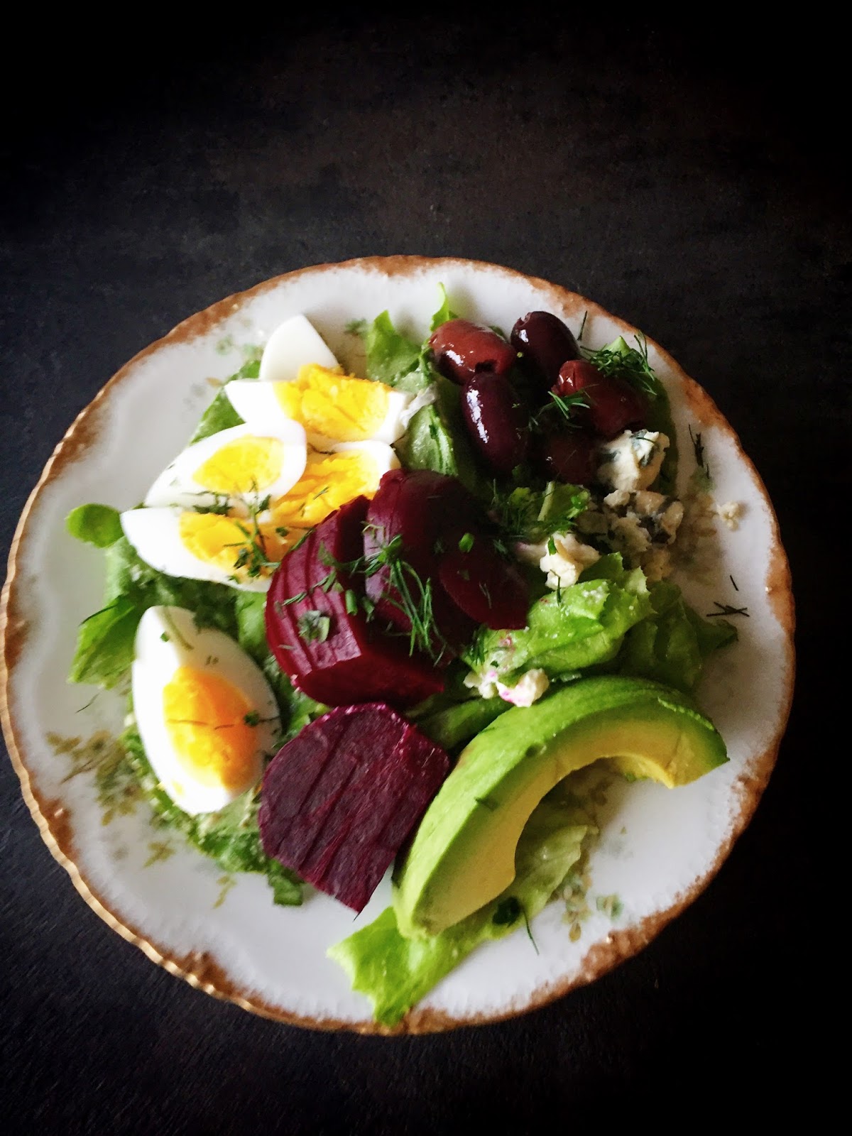 Cobb Salad with HardBoiled Egg Dressing from Food52