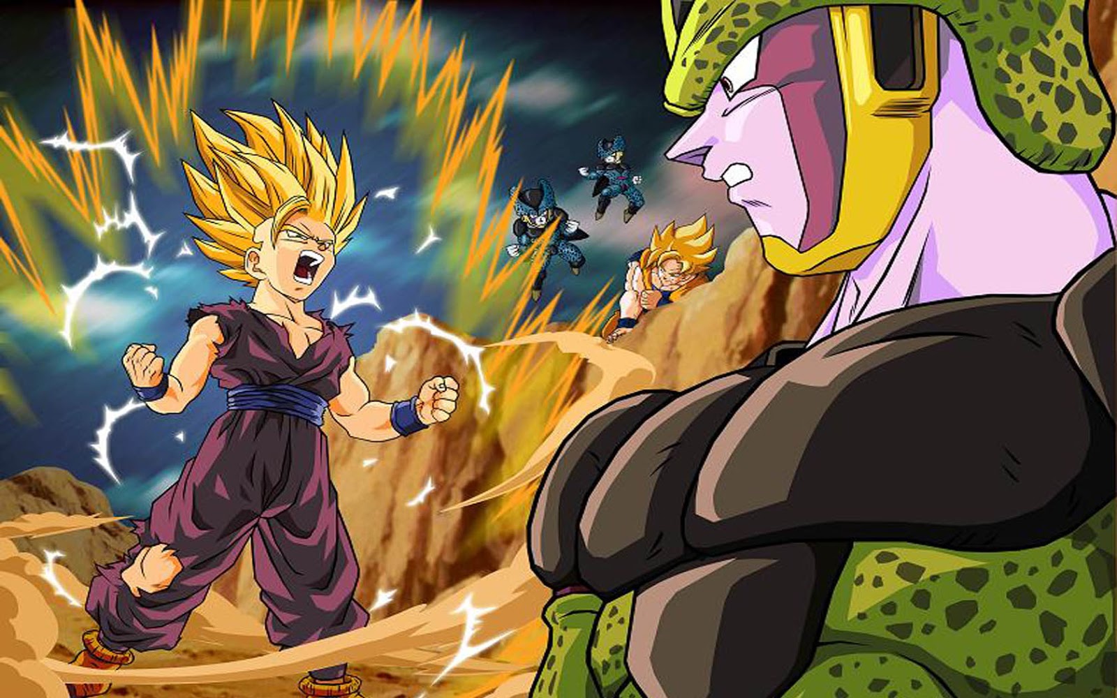 Wallpaper Gohan vs Cell Naruto Shippuden Wallpapers Wallpaper Gohan vs Cell Naruto Shippuden Wallpapers