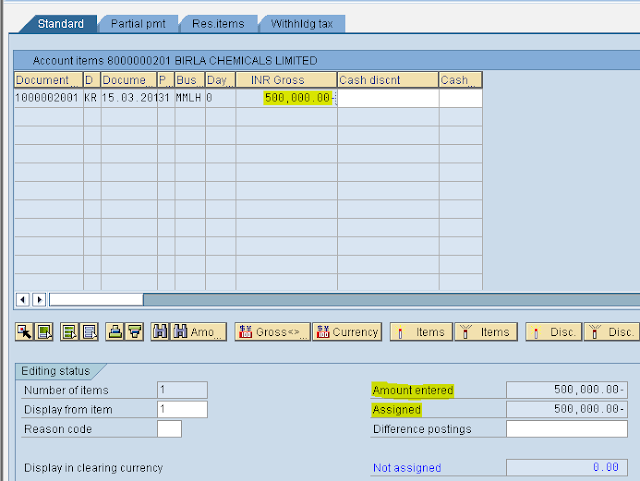 SAP - FICO MODULE LEARNING: Outgoing Payment with Clearing