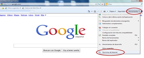 opciones de internet opciones de internet