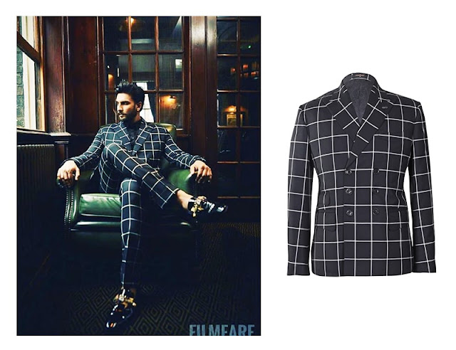 Ranveer Singh looking dapper as ever in a double breasted checkered suit by House of Sunil Mehra Ranveer Singh looking dapper as ever in a double breasted checkered suit by House of Sunil Mehra