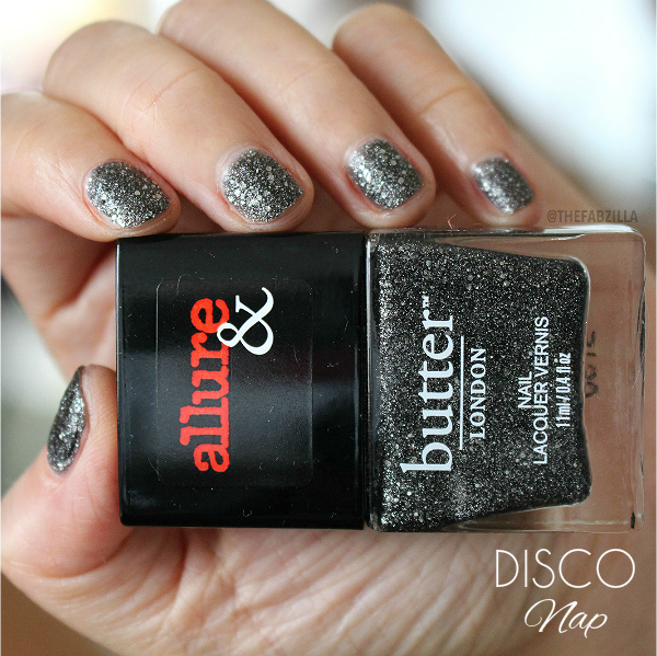 allure and butter london arm candy nail polish collection, swatch, review, giveaway, fall 2015 nail polish collection, butter london arm candy disco nap swatch
