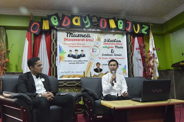 Komunitas Odoj Mesir Selenggarakan Seminar Alquran Mengangkat Tema "Alquran Teman Mumtazku" Komunitas Odoj Mesir Selenggarakan Seminar Alquran Mengangkat Tema "Alquran Teman Mumtazku"