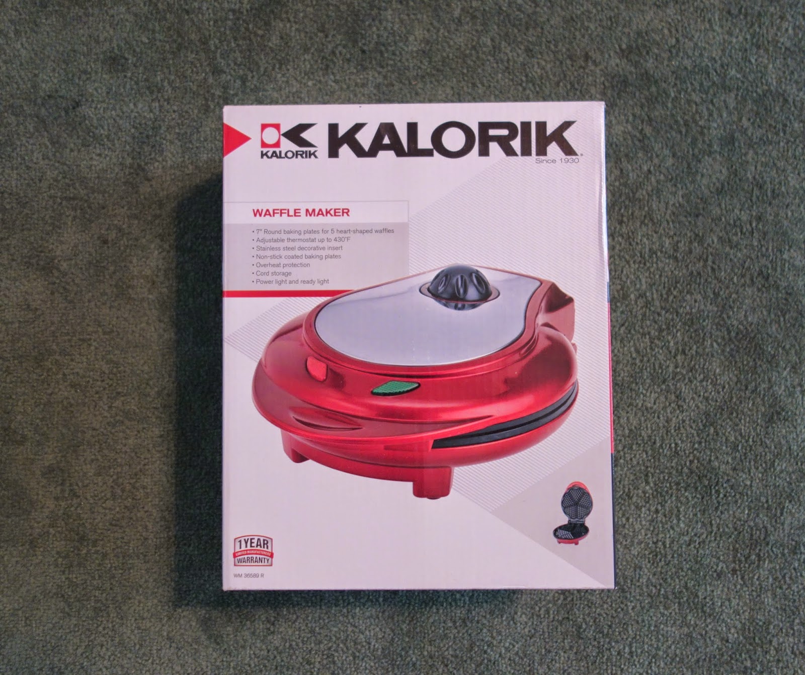 Trying to Stay Calm! Kalorik Heart Shape Waffle Maker Review and