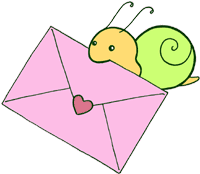Image result for cute snail mail gif