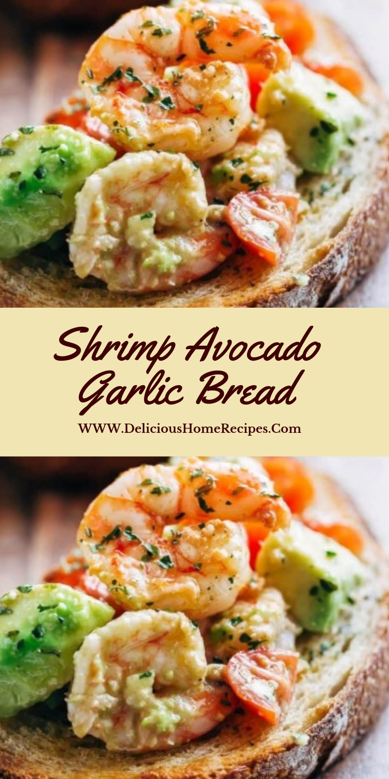 Shrimp Avocado Garlic Bread #christmas #lunch Shrimp Avocado Garlic Bread #christmas #lunch