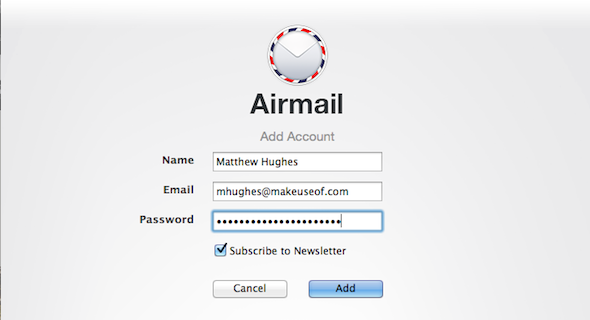 Correo Electrónico AIRMAIL para Mac OS X Correo Electrónico AIRMAIL para Mac OS X