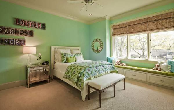 Blue-Green Bedroom » Minimalist Color Blue Bedrooms