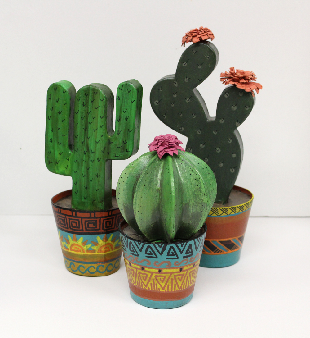 Ben Franklin Crafts and Frame Shop Make Your Own Faux Cacti Garden