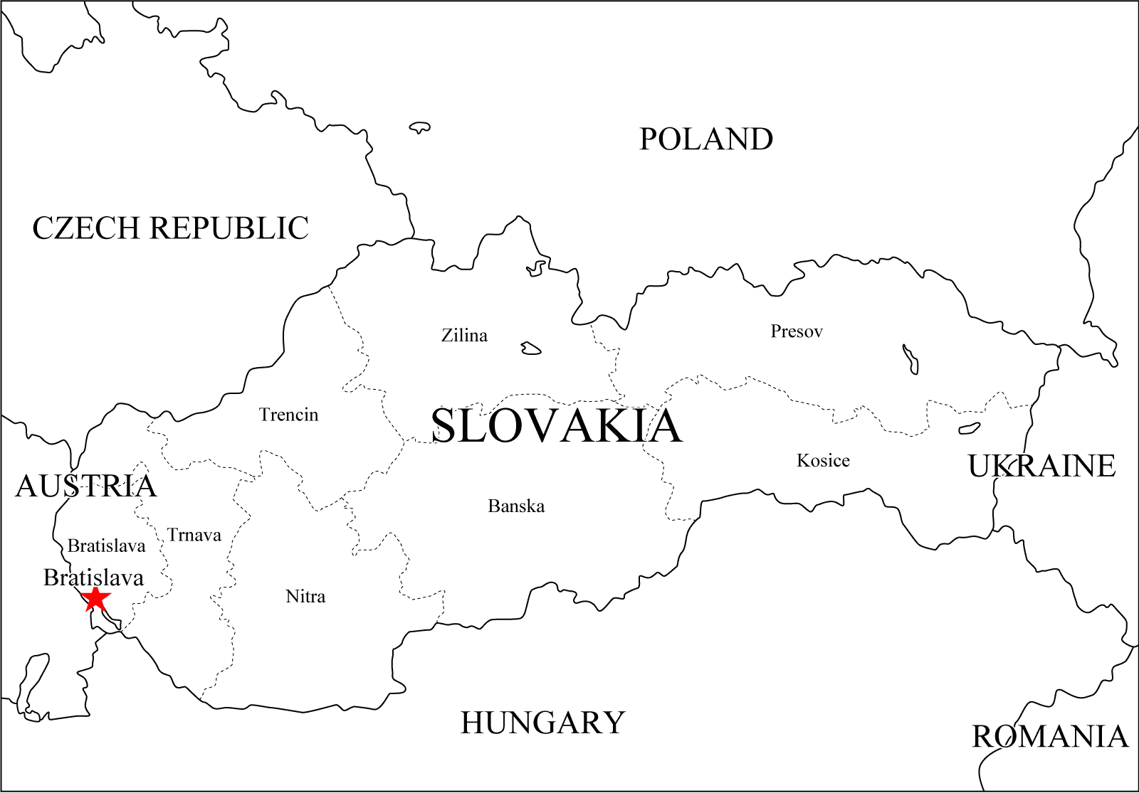 Slowakei | Landkarten kostenlos – Cliparts kostenlos Slowakei | Landkarten kostenlos – Cliparts kostenlos