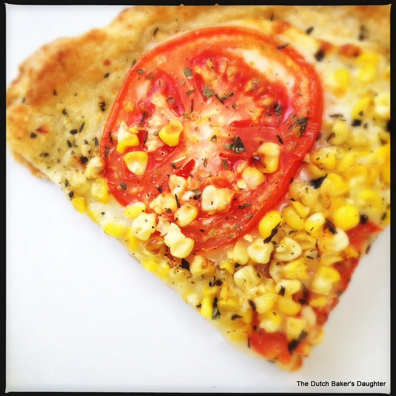 The Dutch Baker's Daughter Buttery Crusted Sweet Corn and Tomato Pizza