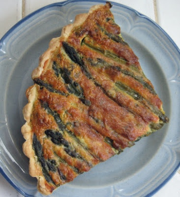 asparagus and spinach quiche