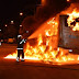 LEM-BA: ÔNIBUS DA STADTBUS FICA DESTRUÍDO APÓS PEGAR FOGO EM AVENIDA; VEJA O VÍDEO