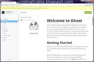 Install Ghost 0.9.0 on Windows node.js blog tutorial 19