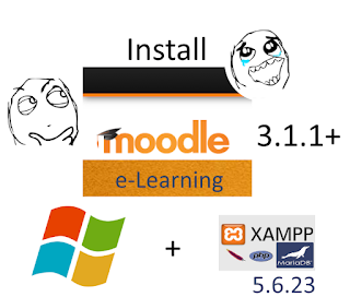 Install Moodle 3.1.1+ eLearning on Windows localhost tutorial