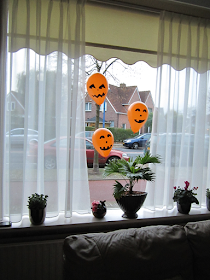 Halloween-feest versiering pompoen ballonnen raam