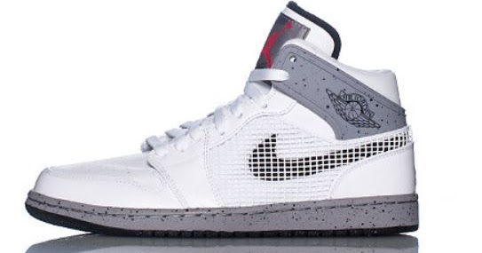 THE SNEAKER ADDICT: Air Jordan White Cement 1 Retro Sneaker Available Now
