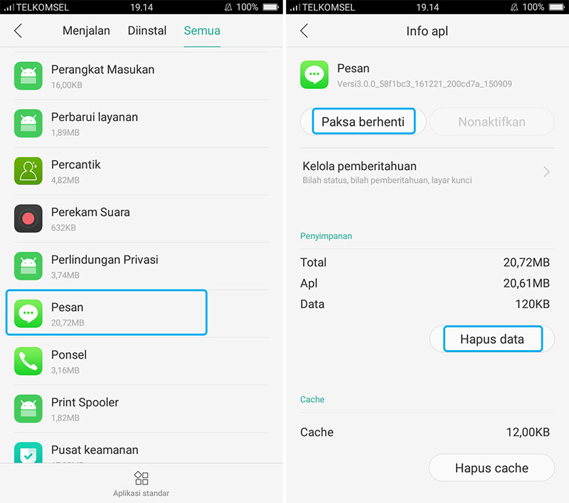 Cara Mengatasi Aplikasi Pesan Messenger (SMS) Telah Terhenti di Android Cara Mengatasi Aplikasi Pesan Messenger (SMS) Telah Terhenti di Android