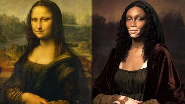 Winnie Harlow se Transforma en La Mona Lisa