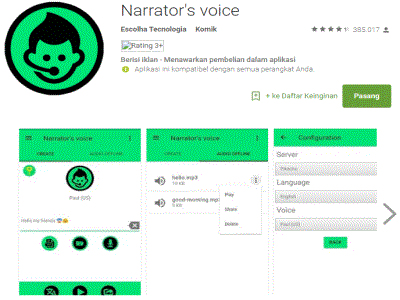 Aplikasi Pembaca Seperti Suara di Google Translate