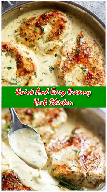 Quick And Easy Creamy Herb Chicken Quick And Easy Creamy Herb Chicken