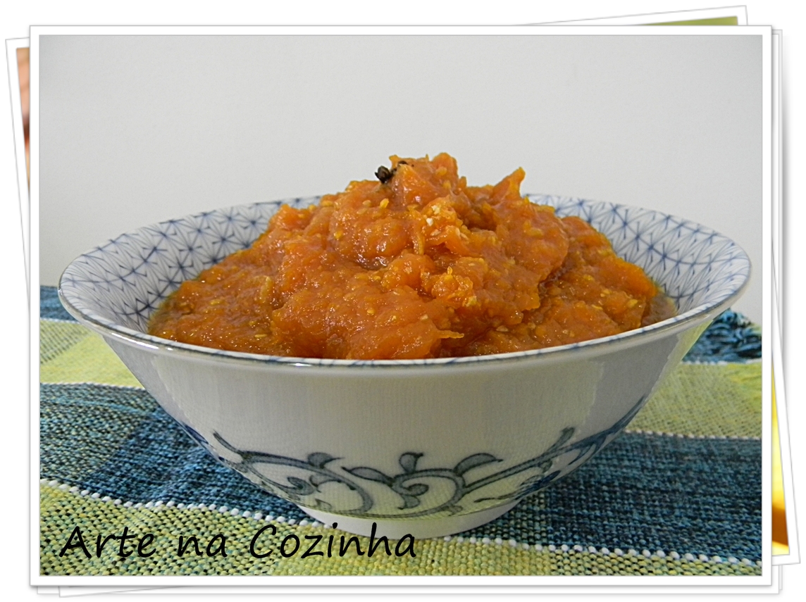Arte na Cozinha: Doce de abóbora com coco