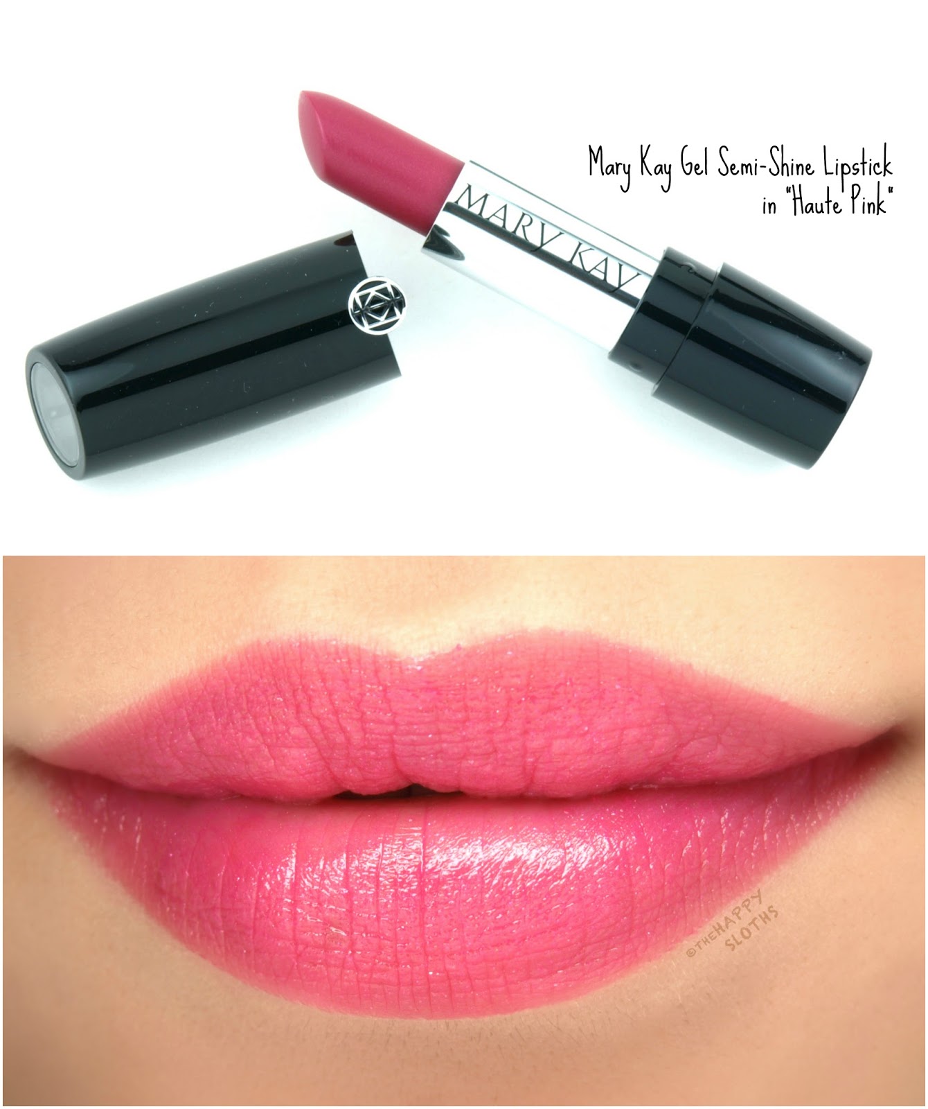 Mary Kay Gel Semi-Shine Lipstick in "Apple Berry": Review and Swatches