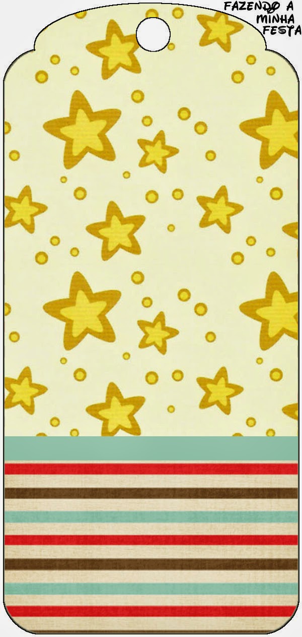 Estrellas Doradas y Rayas de Colores: Imprimibles Gratis para Fiestas. Marcapaginas para Imprimir Gratis Estrellas Doradas y Rayas de Colores.