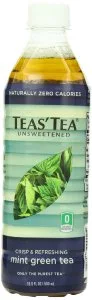 Teas' Tea, Unsweetened Mint Green Tea, 16.9 Ounce (Pack of 12) from Teas' Tea