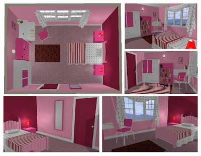 desain+kamar+tidur+remaja+cewek+pink