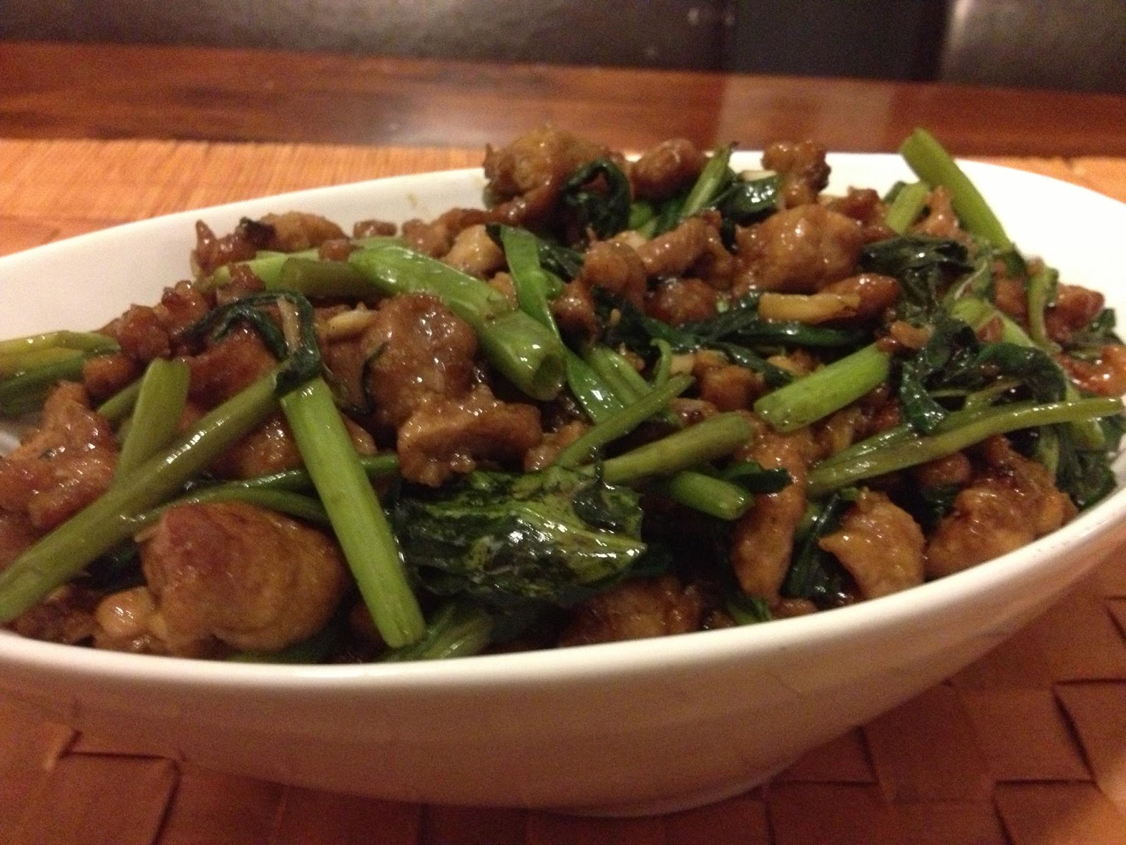 The Frustrated FilAm Chef Stir Fried Morning Glory with Pork in