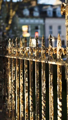 Rusty fence in Cork, Ireland