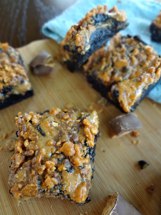 Butterfinger Peanut Butter Swirl Brownies Butterfinger Peanut Butter Swirl Brownies