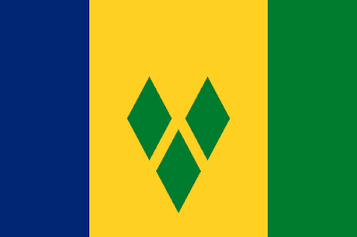 Logo Gambar Bendera Negara Saint Vincent dan Grenadine PNG JPG ukuran 400 px