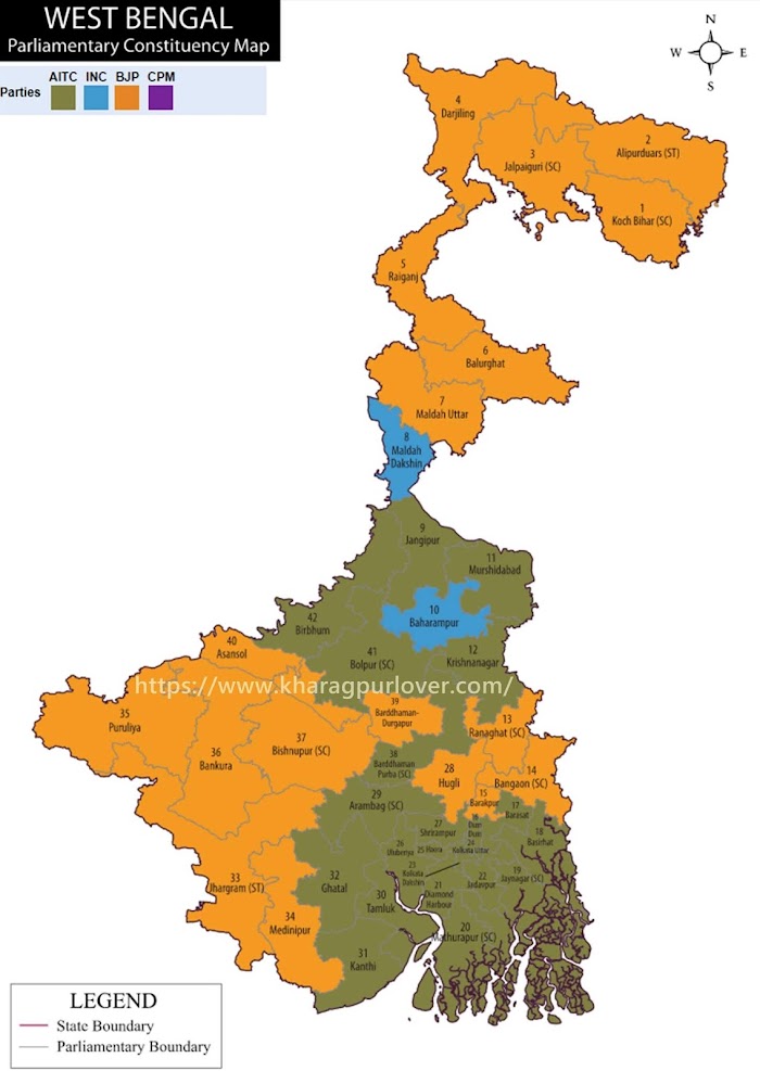 West Bengal General (Lok Sabha) Election Results 2019