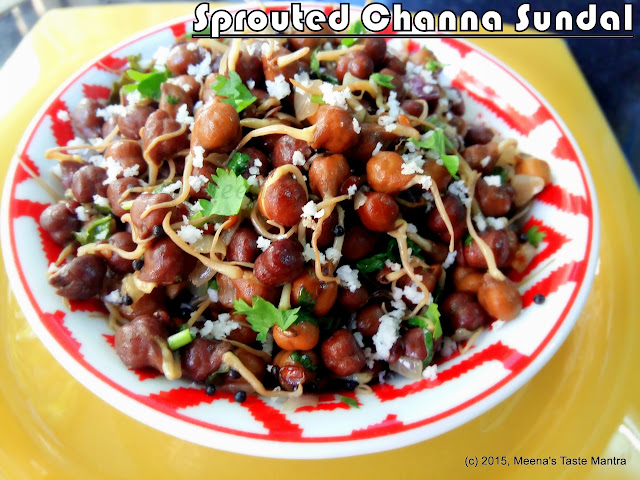 Sprouted Channa Sundal