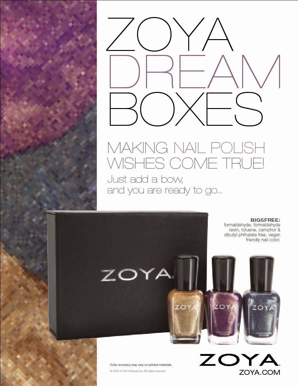 ZOYA announces Nail Polish DREAM BOXES for 2013! Available now. - It's ...