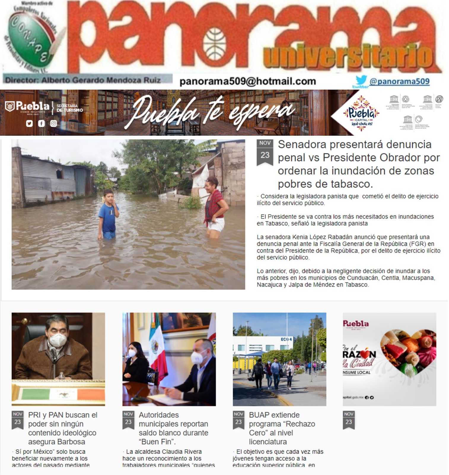 Senadora presentará denuncia penal vs Presidente Obrador por ordenar la inundación de zonas pobres