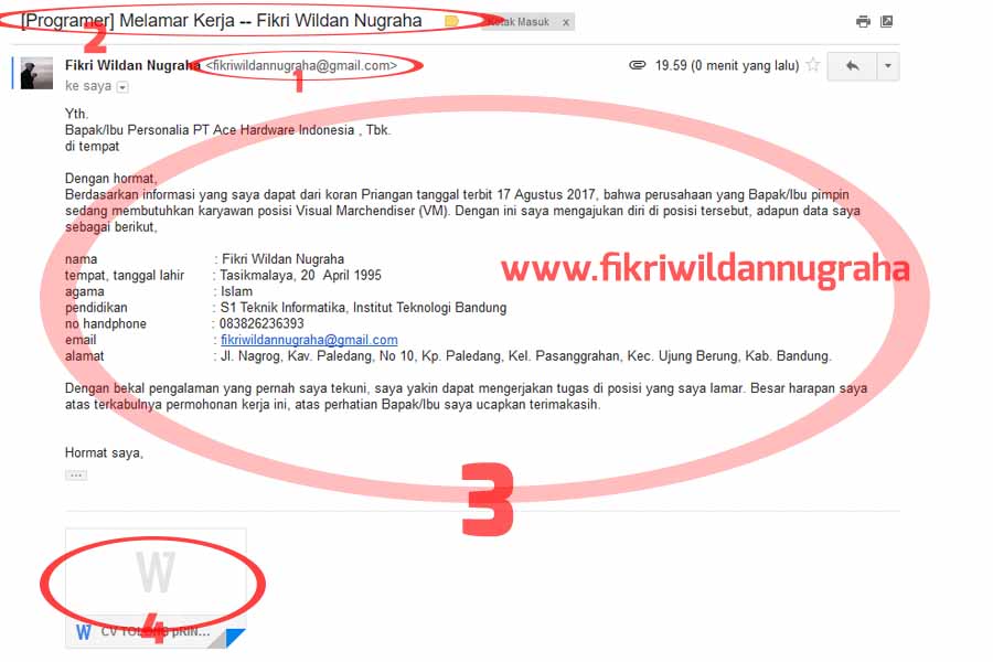 Cara Mengirim Lamaran Cv Lewat Email Mudah Diterima Kerja