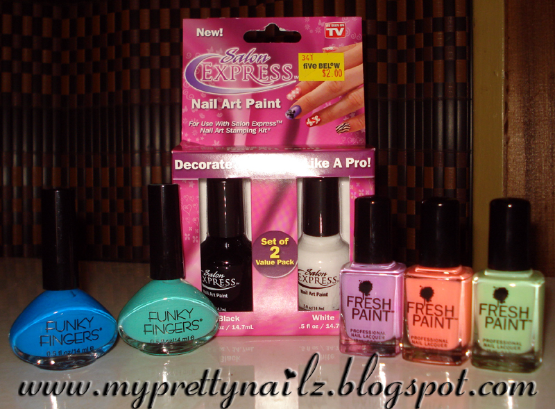 Five Below Polish Haul Funky Fingers. Fresh Paint & Salon Express