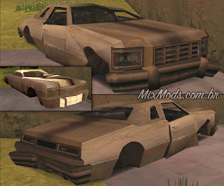 gta sa san mod vehicle props wrecked fucked cars hd fix carros