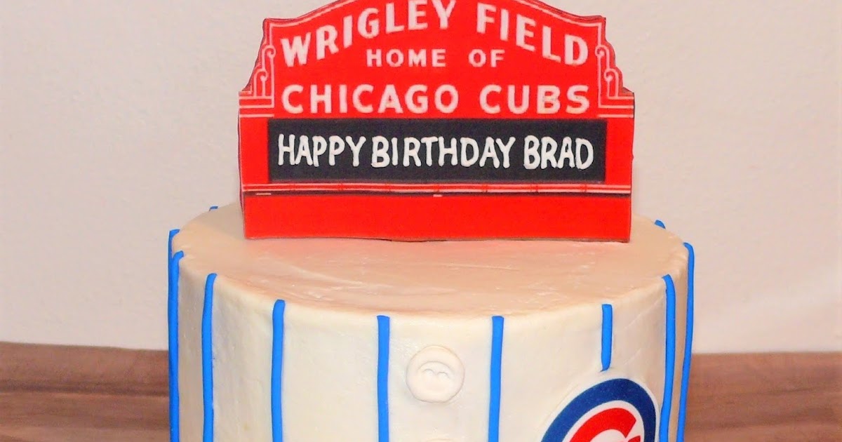 Katy's Kitchen Chicago Cubs Birthday Cake