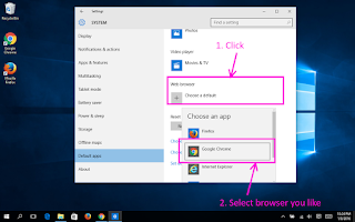 Windows 10: set default browser in system settings (desktop mode) - tutorial 4